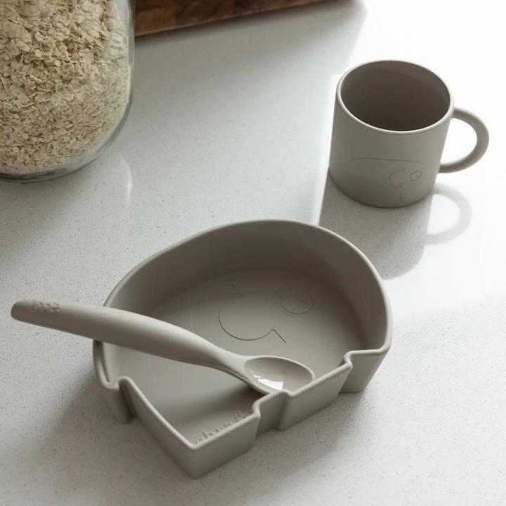 Actual product image Sebra Silicone bowl Jetty Beige