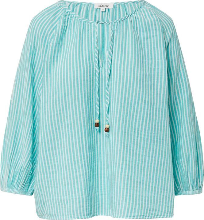 Immagine prodotto s.Oliver Bluse Musselin-Bluse mit Raglanärmeln und Raffung (32)