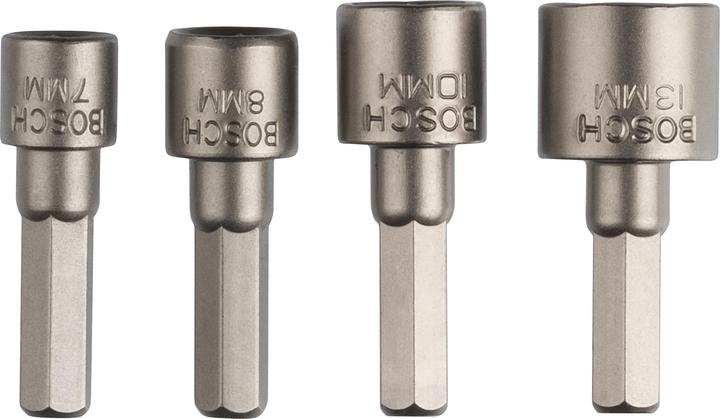 Produktbild Bosch Zubehör Steckschlüssel-Set 36 36 38 38 mm (10 mm, 13 mm, 7 mm, 8 mm)