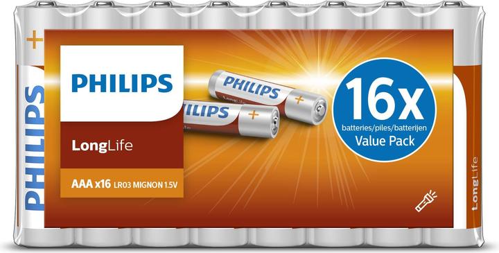 Produktbild Philips Longlife (16 Stk., AAA)