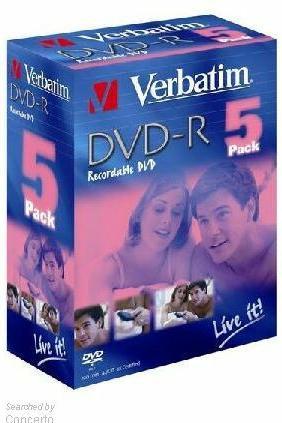 Produktbild Verbatim Live It! - 5 x DVD-R - 4.7 GB 2x (5 x)
