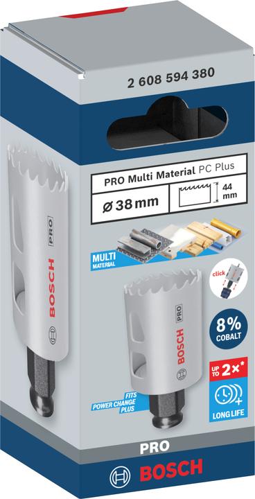 Immagine prodotto Bosch Professional Zubehör Sega a tazza PRO Multi Material PC Plus, 38 mm (38 millimetri)