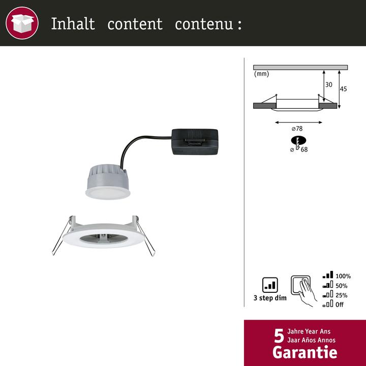 Produktbild Paulmann Einbauleuchte Nova Set (460 lm)