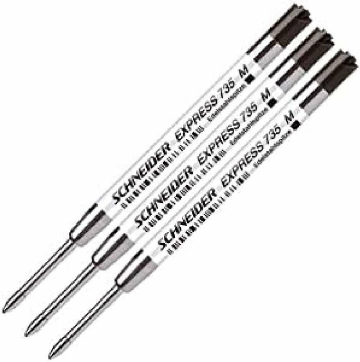 Schneider 3 Express 735 ballpoint refills M black (Black, 0.50 mm, 3 pcs.)