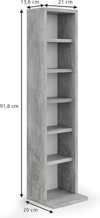 Actual product image Vicco CD-Regal (21 x 20 x 91.80 cm)