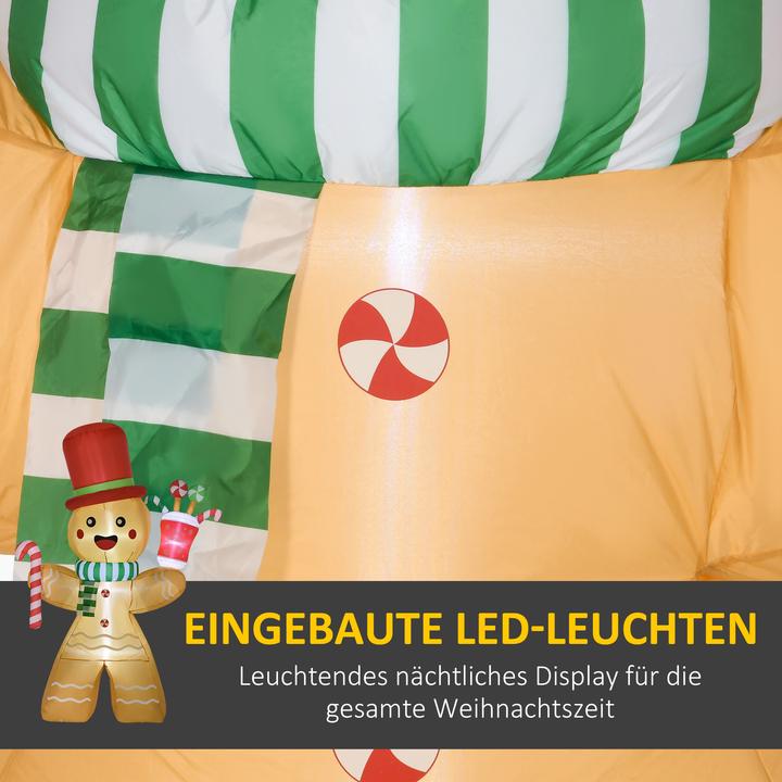 Image du produit Homcom Aufblasbarer Lebkuchenmann Polyester Orange