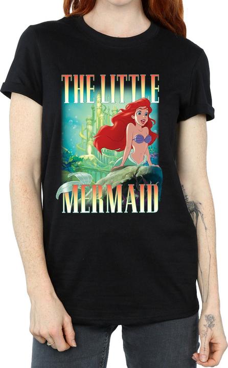 Immagine prodotto The Little Mermaid Maglietta Ariel Montage in cotone Boyfriend donna/donna (M)