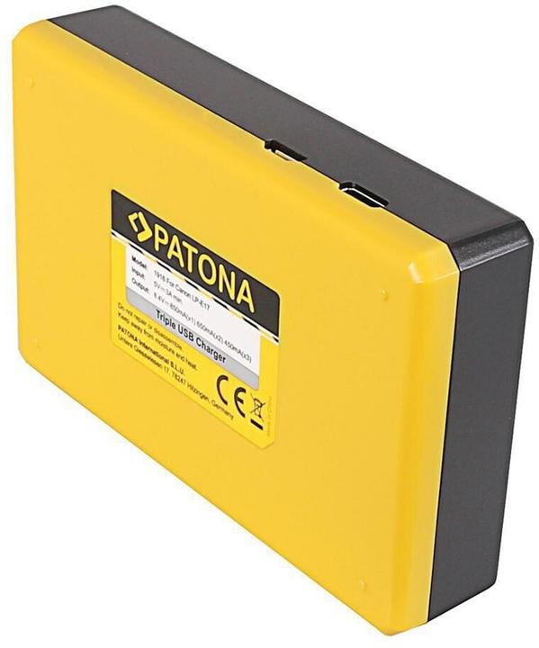 Immagine prodotto Patona Caricabatterie triplo Canon LP-E17 (Caricabatterie per fotocamere)