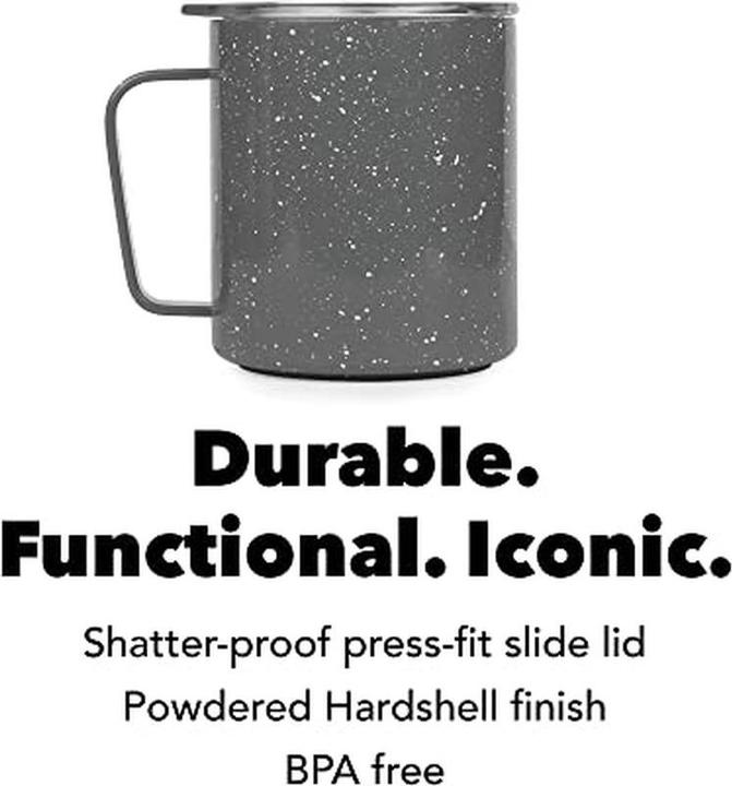 Productafbeelding Miir Campingbeker Gespikkeld Grijs - Campingmok 350Ml