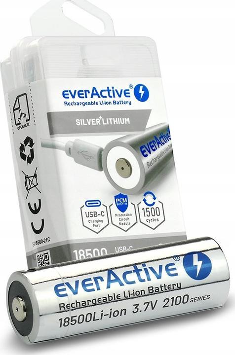 Actual product image Everactive 18500 Li-Ion (1 pcs., 18500, 2100 mAh)