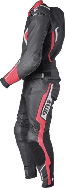 GMS Leather jacket GR-1 black-red-white 52H