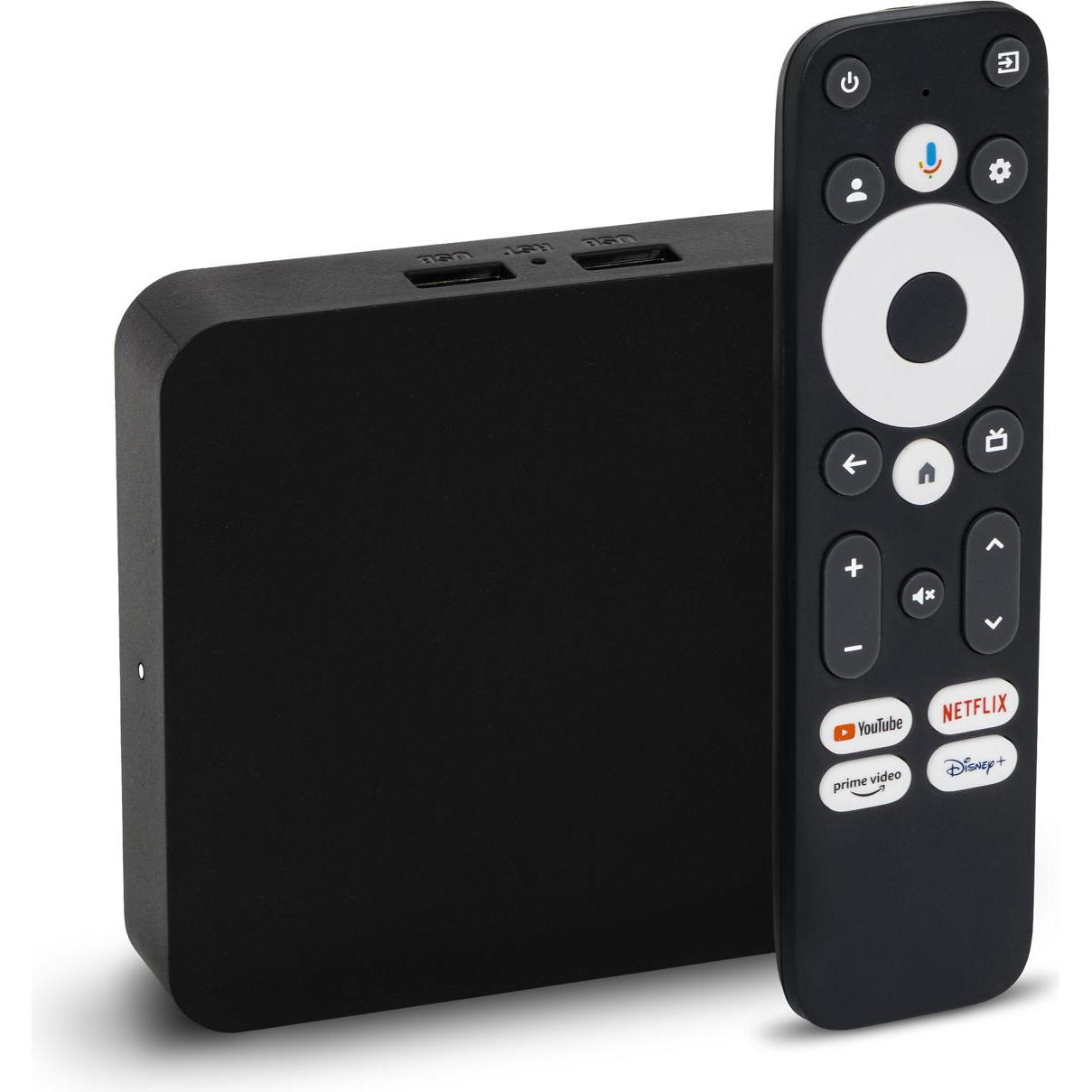 Evolveo Dcolor GD2, Multimedia-Box, 4K Ultra HD, Box per lo streaming, Nero