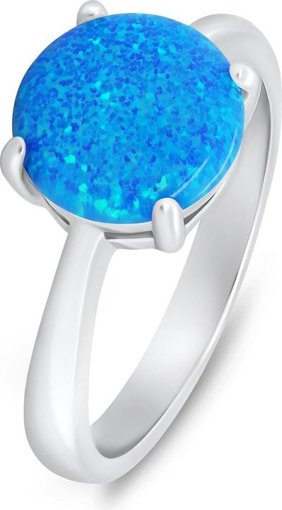 Immagine prodotto Brilio Argento - Incantevole anello in argento con opale RI105WB - Circuito: 52 mm (52)