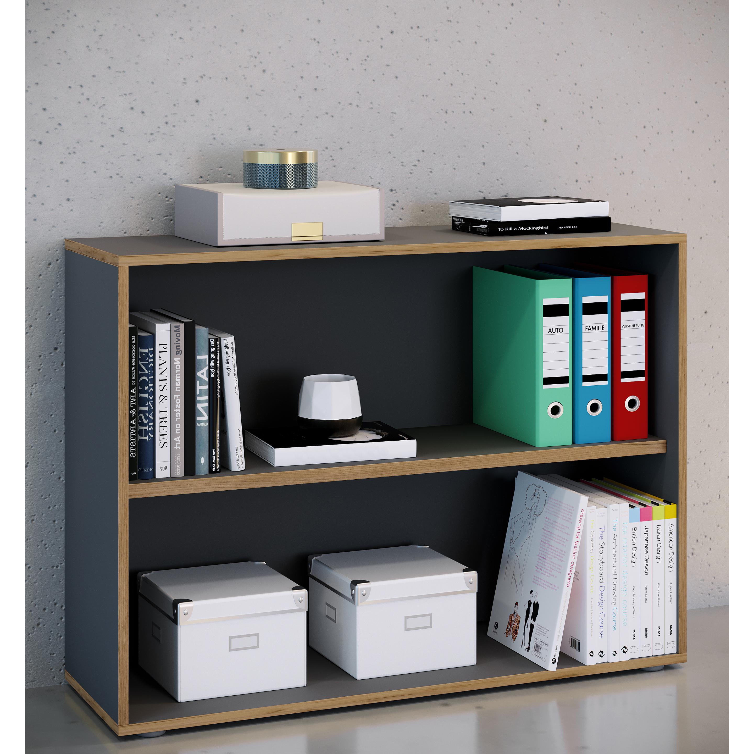 Thumbnail - VCM, Aktenschrank, Regal Bücher Ordner Aktenregal Salia 2f