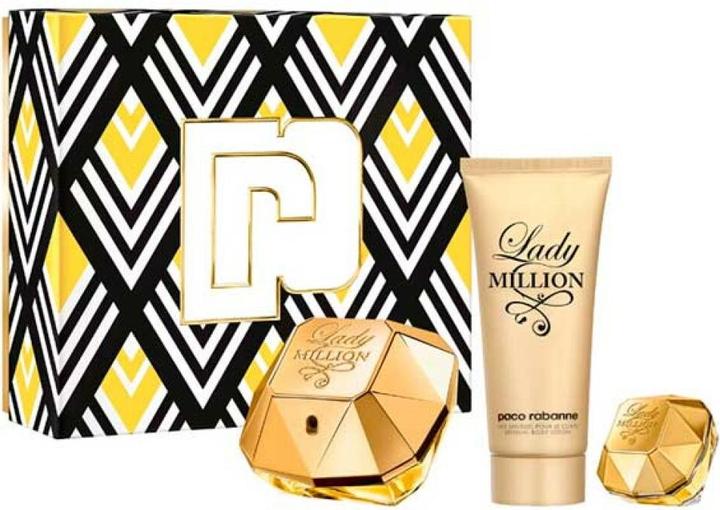 Image du produit Paco Rabanne Lady Million Eau De Parfum Vaporisateur 80ml Set 3 articles (Coffret de parfum)