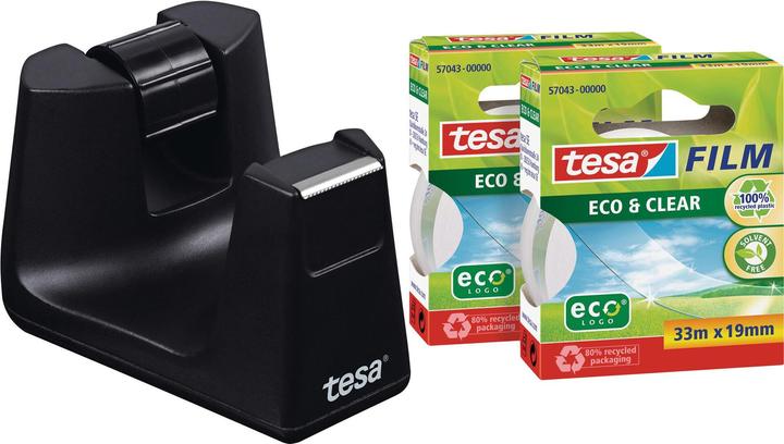 Actual product image tesa SMART adhesive tape dispenser incl. 2 adhesive rolls