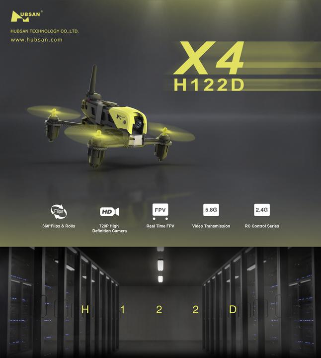Produktbild Hubsan H122D X4 STORM Racing Set (8 min, 114 g, 0.92 Mpx)