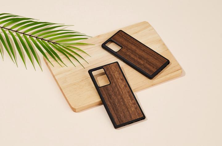 Actual product image Man.Wand &WOOD case for Galaxy Note 20 Ultra koala juodas (Samsung Galaxy Note 20 Ultra)