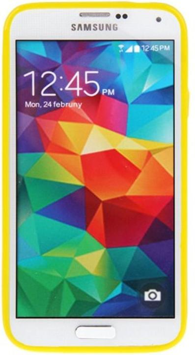 Produktbild König Design Schutzhülle TPU Case für Handy Samsung Galaxy S5 / S5 Neo Gelb (Samsung Galaxy S5, Samsung Galaxy S5 Neo)