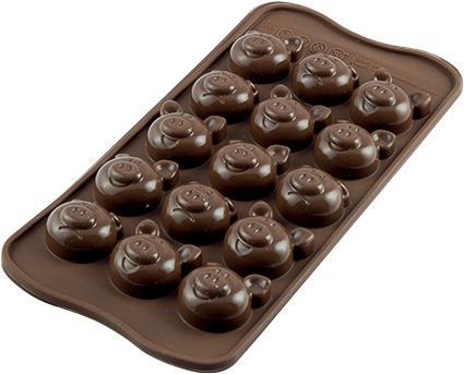 Produktbild Silikomart Scg35 Choco Pigs Silicone Mould