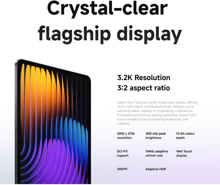 Immagine prodotto Xiaomi Pad 7 8+256 Blu (Solo WiFi, 11", 256 GB, Blu)