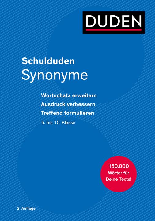 Actual product image Schulduden Synonyme (German, Duden editorial office, 2025)