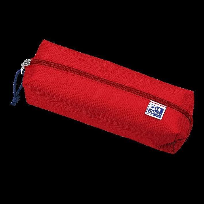 Oxford, Etui, Schlamper-Etui, Polyester, rechteckig, groá, rot
