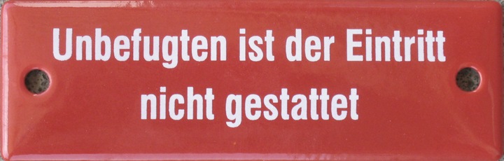 Immagine prodotto Münder Non sono ammesse persone non autorizzate