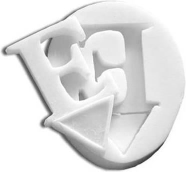 Actual product image Silikomart Slk087 Silicone Mould Letter E