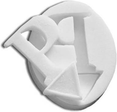 Actual product image Silikomart Slk098 Silicone Mould Letter P