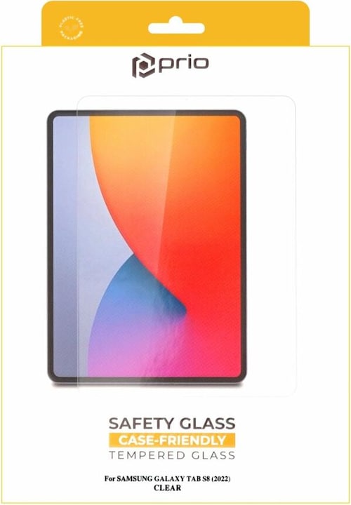 Actual product image prio Protective glass film for Samsung Tab S8 (2022) clear (1 Piece, Galaxy Tab S8)