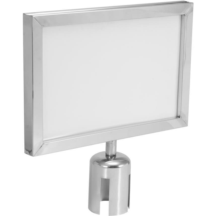 Eurolite Hinweisschild für Barrier 317x215 silber, Zubehör DJ, Silber