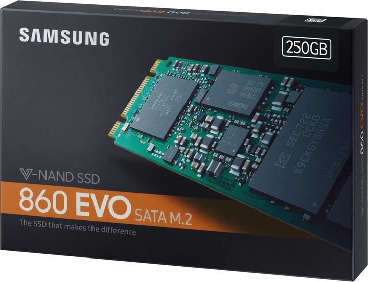 Produktbild Samsung 860 Evo (250 GB, M.2 2280)