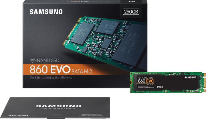 Produktbild Samsung 860 Evo (250 GB, M.2 2280)