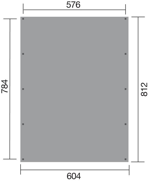 Produktbild Weka Holzbau Doppelcarport 609 Gr. 2 mit Trapezblech-Dach