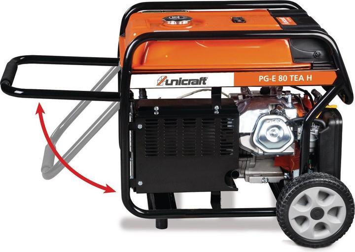 Produktbild Unicraft Synchron Stromerzeuger PG-E 80 TEA (7000 W, 25 l)