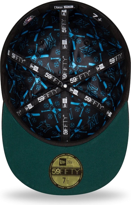 Produktbild New Era 59Fifty Cap - GRAPHIC VISOR Miami Marlins - 7 1/4 (7 1/4)