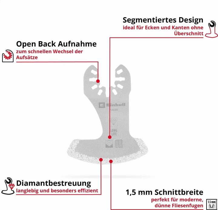 Immagine prodotto Einhell Segmentmesser, 504980, 57 mm