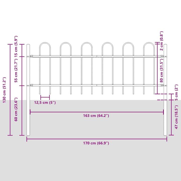 Image du produit vidaXL Gartenzaun