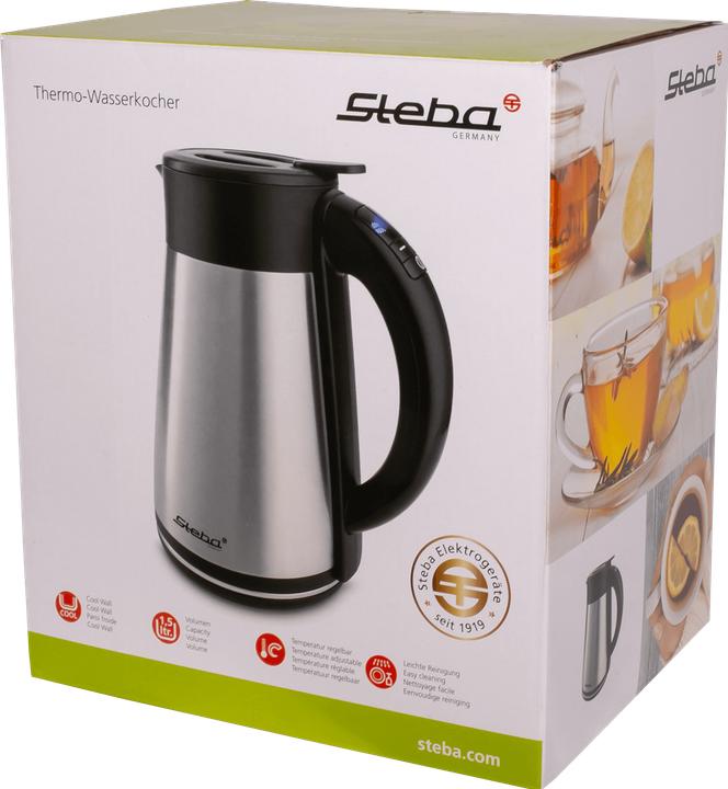 Actual product image Steba Kettle 1.5L WK 31 THERMO eds/sw (1.50 l)