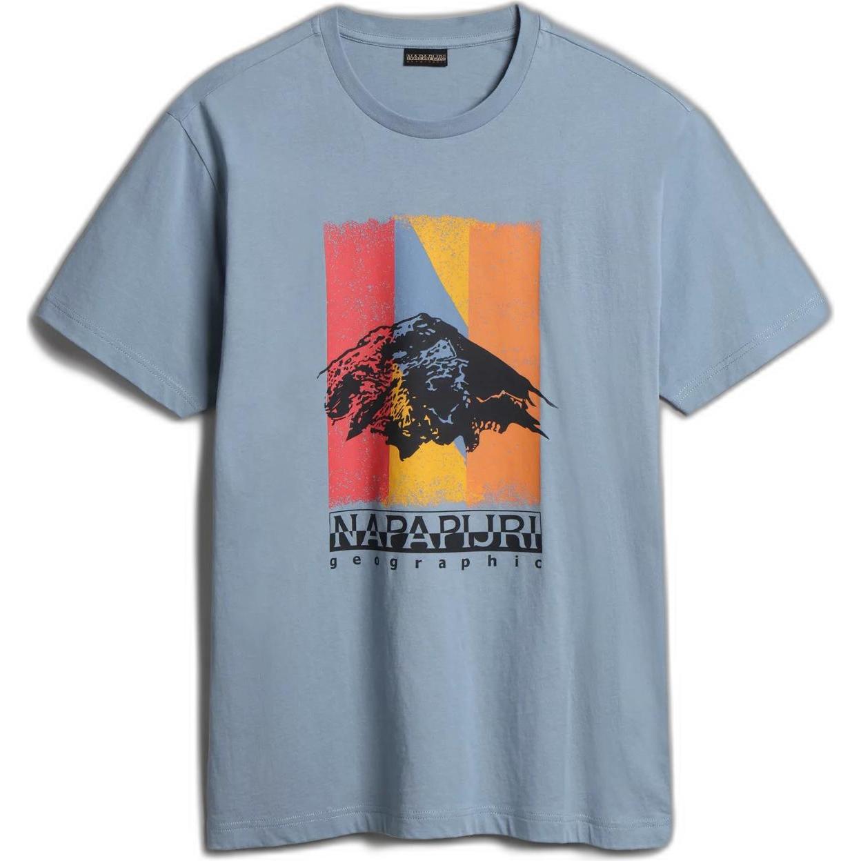 Napapijri, Herren, Shirt, t-hirt, Blau, (S)