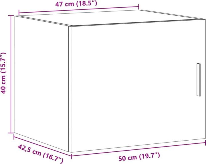 Image du produit vidaXL Armoire murale (50 x 42.50 x 40 cm)
