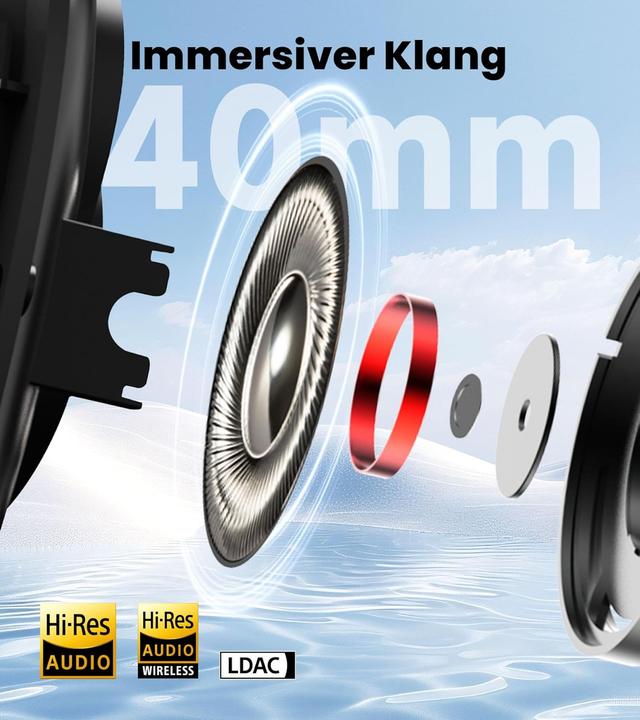 Produktbild Edifier Faltbare Over-Ear-Kopfhörer W80 mit ANC und LDAC (ANC, 65 h, Kabelgebunden, Kabellos)