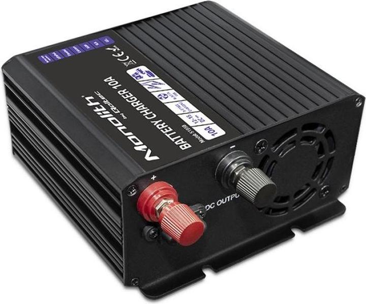 Produktbild Qoltec Inteligentna ładowarka Monolith do akumulatorów LiFePO4 AGM GEL SLA | 10A | 12V