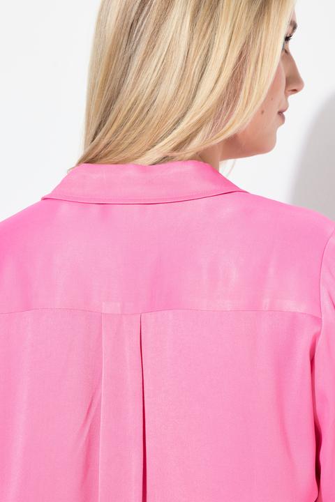 Immagine prodotto Ulla Popken Camicia in raso con collo da camicia e maniche lunghe (60)