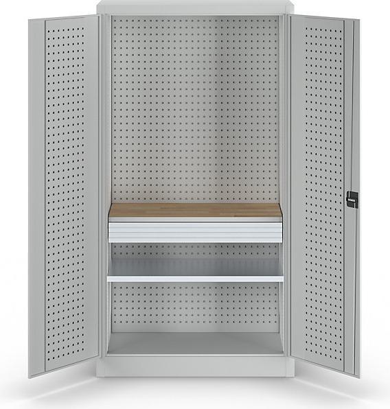 Actual product image kaiserkraft Tool cupboard with perforations (100 cm, 190 cm)