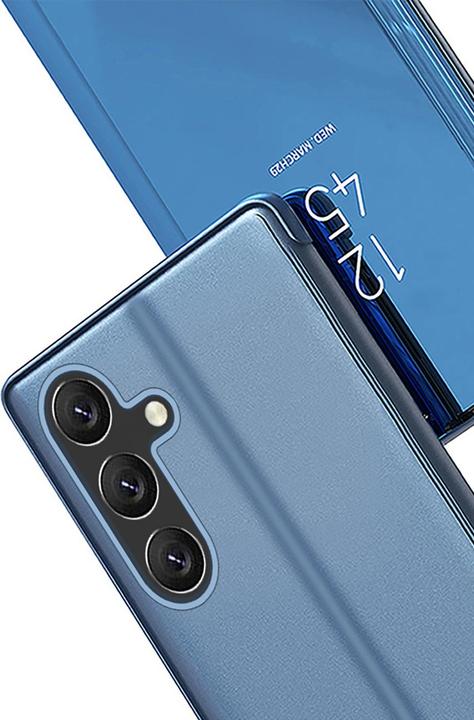 Produktbild Hurtel Clear View Case Hülle für Samsung Galaxy S25 Hülle mit Klappe - Blau (Samsung Galaxy S25)