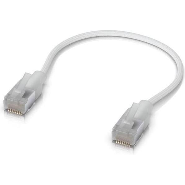 Ubiquiti UACC-CABLE-PATCH-EL-C6A-0.15M-W-24 - Patchkabel Cat.6a, S/FTP, 0.15m, weiss (S/FTP, CAT6a, 