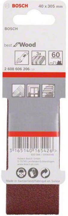 Actual product image Bosch Professional Zubehör PRO X440 sanding belt, 40 x 305 mm, G60 (60)