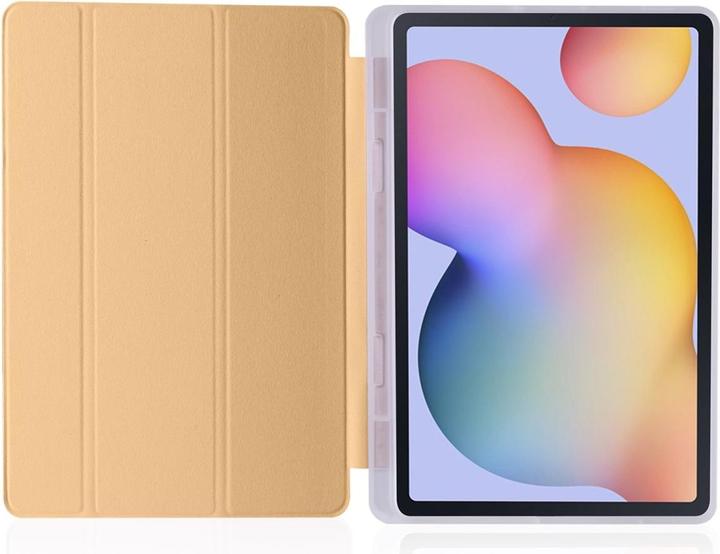 Produktbild König Design Schutz Tablet Hülle für Samsung Galaxy Tab S6 Lite Case Cover Tasche Etuis Gold (Galaxy Tab S6 Lite)